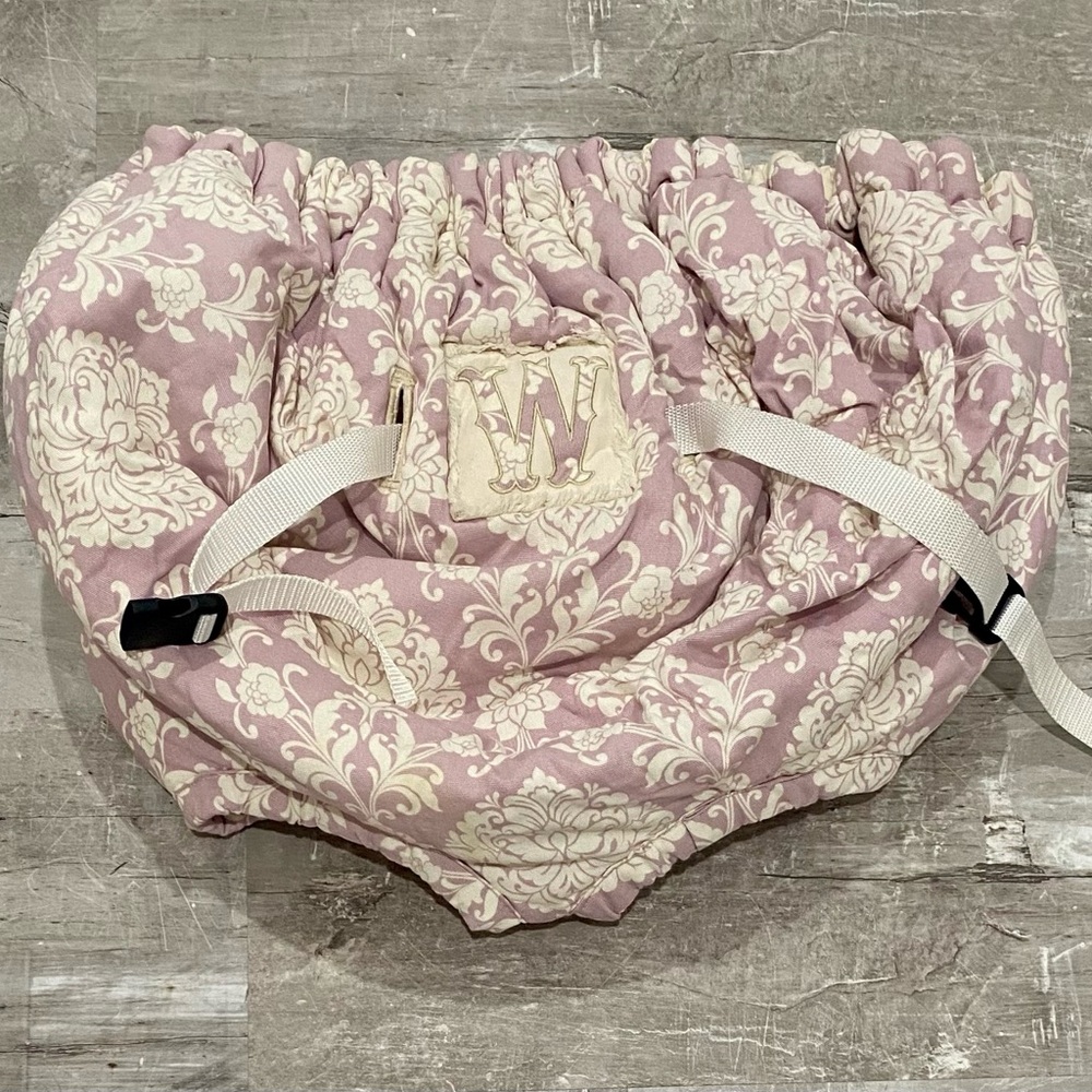 Handmade Personalized “W” Baby/Toddler Cart Cover